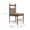 French antique style solid wood dining chair with upholstered seat