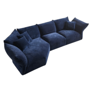 Minimalist+Fabric+L-Shaped+Petal Sectional+Sofa+FLOWER+2+R
