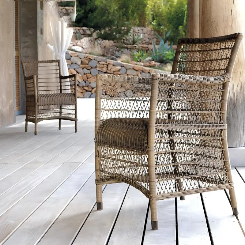 Durable aluminum frame rattan furniture for luxury hospitality projects