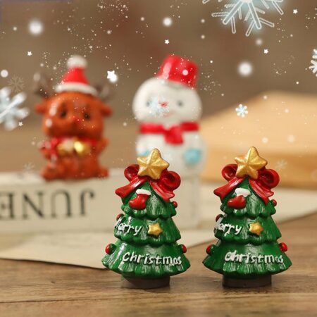 Wholesale Mini Resin Christmas Figurines – Santa, Snowman & Tree Ornaments for Holiday Tabletop Decoration