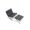 Premium Italian leather Barcelona Chair and Ottoman – minimalist Bauhaus-inspired design on clean white backdrop