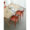 Vintage red modern dining chair with supportive backrest