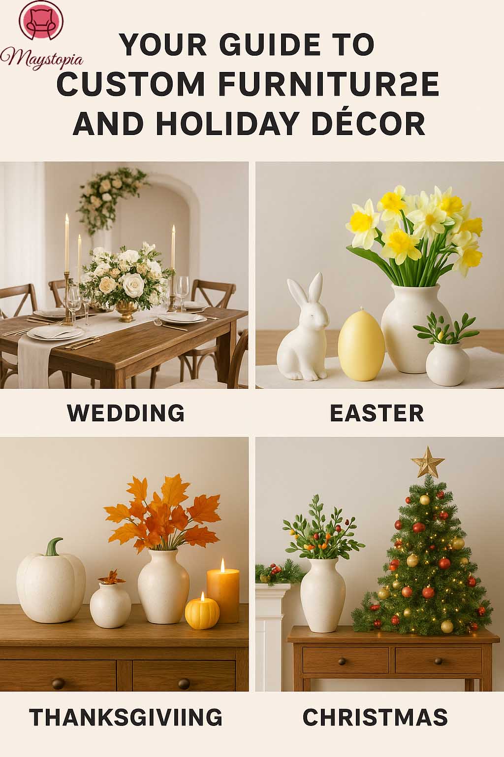 Seleção de decoração de férias