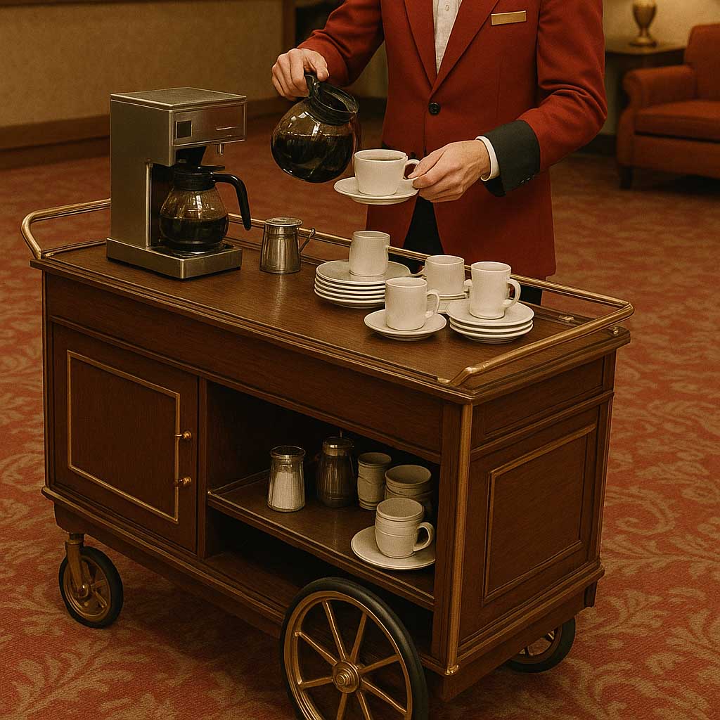 Hotel coffee cart