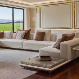 Villa modulsofa med sidebord