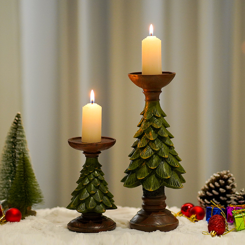 Christmas ceramic candle holders for festive table decor