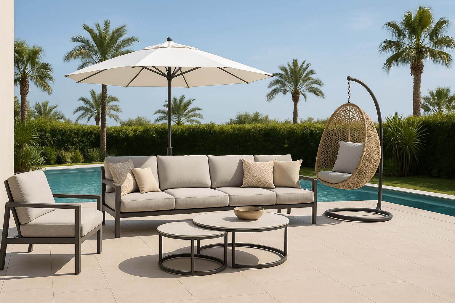 modern patio furniture dubai style
