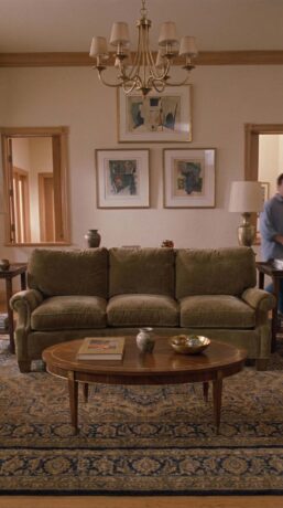 Olive green three seats sofa for liviingroom